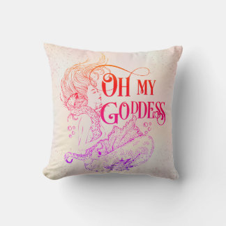 Coussin Mermaid Déesse sous-marine Jeu d'oreiller