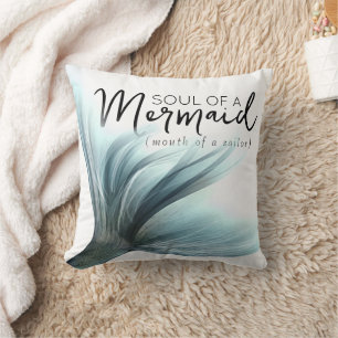 Coussin #MermaidLife Soul de sirène à la bouche de la voil