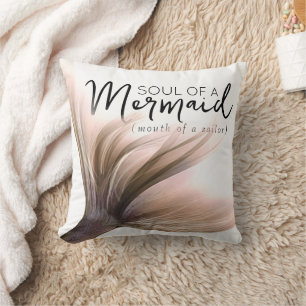 Coussin #MermaidLife Soul de sirène à la bouche de la voil