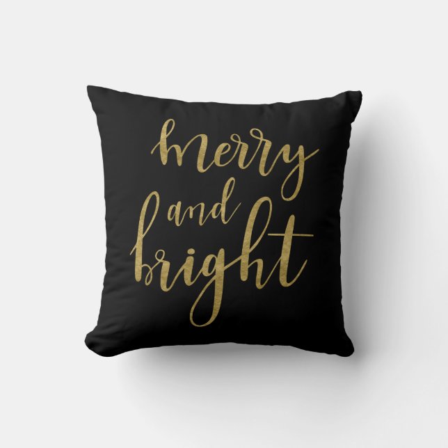 Coussin MERRY & BRIGHT / OH CE QUI S'AMUSENT Double face N (Recto)