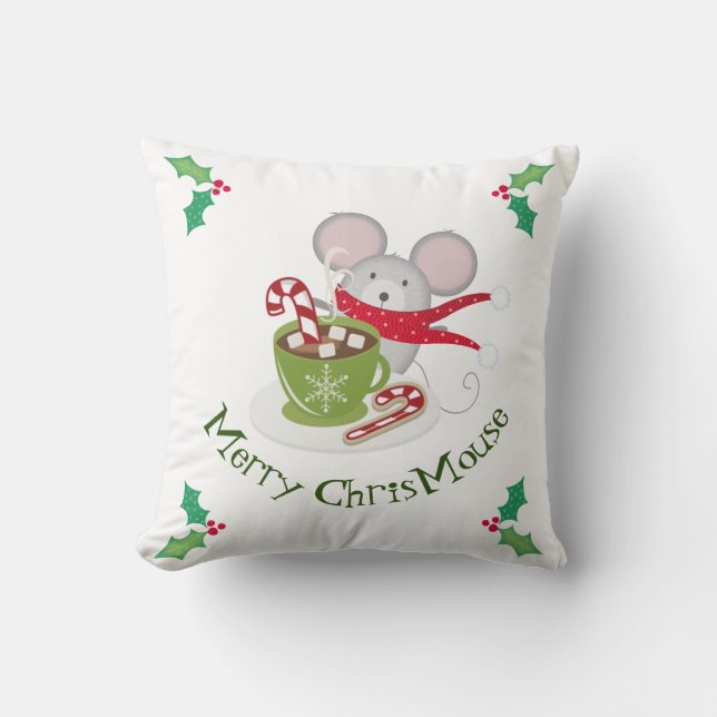 Coussin Merry Chris Mouse (Recto)