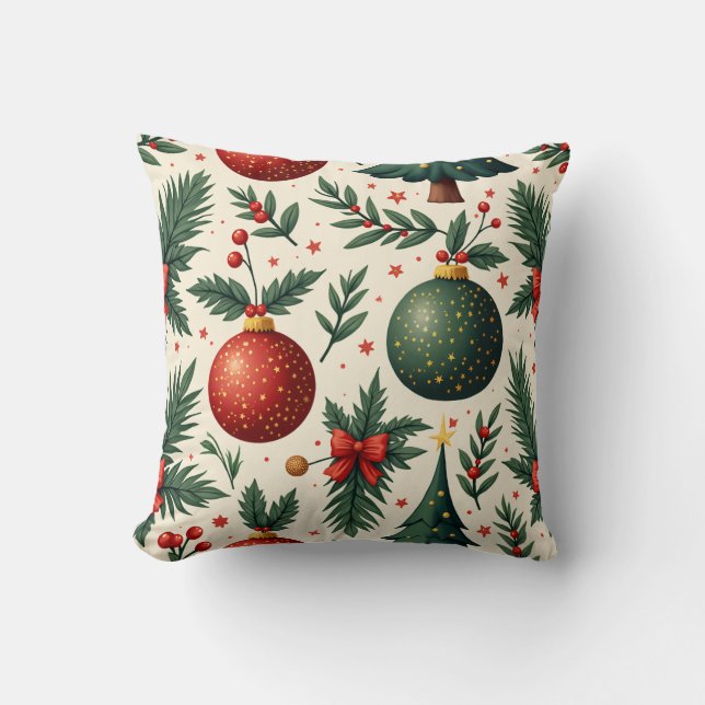 Coussin Merry Christmas Throw Pillow 5 (Recto)