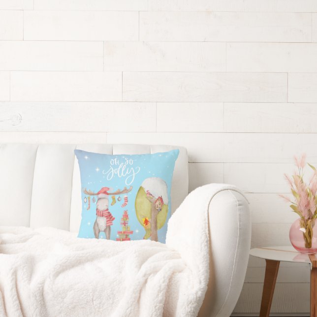 Coussin Merry Merry Chris Moose - Oh So Jolly (Canapé)