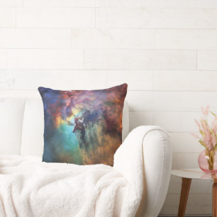 Coussin Mers orageuses de la nébuleuse de la Lagune dans l