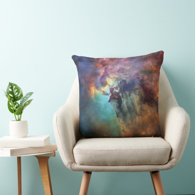 Coussin Mers orageuses de la nébuleuse de la Lagune dans l (Chaise)