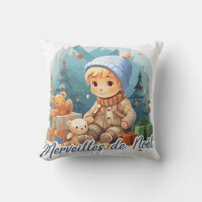 Coussin Merveilles de Noël (Recto)