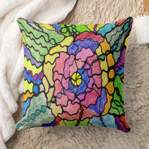 Coussin Merveilleuse Fleur Art Moderne