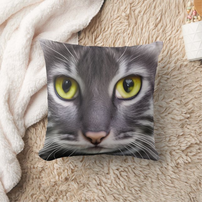 Coussin Merveilleux chat en portrait (Couverture)