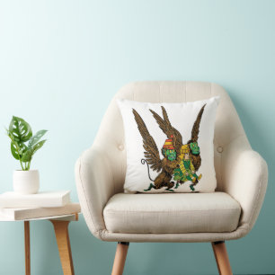 Coussin Merveilleux Magicien d'Oz, Dorothy, Mauvais Singes