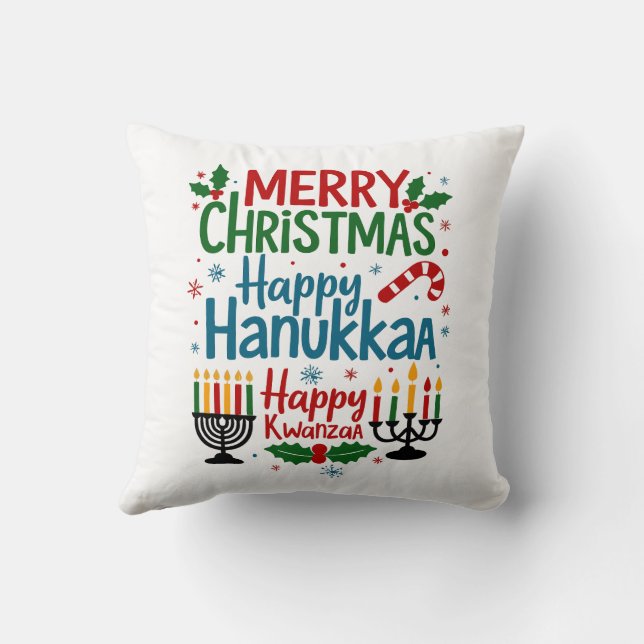 COUSSIN MERYY NOËL HEUREUX KWANZA HEUREUX HANUKAA (Verso)
