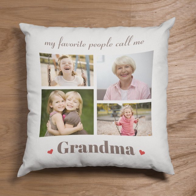 Coussin Mes Gens Favoris M'Appelent Grandma Images Personn (Créateur téléchargé)