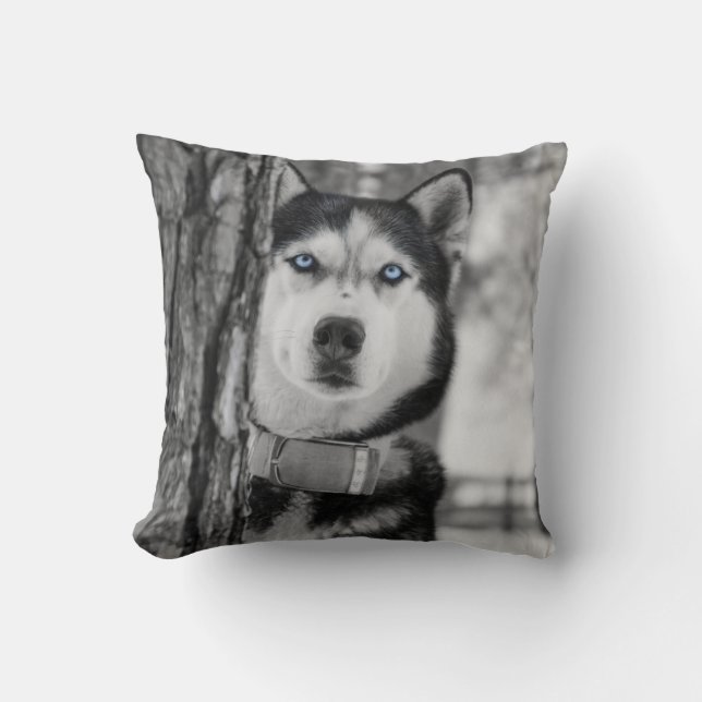 Coussin Mes yeux bleus de bébé (Recto)