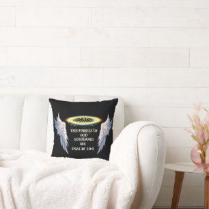 Coussin Message Inspirationnel de Foi Chrétienne Apaisante
