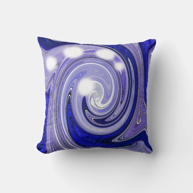 Coussin Message mystique bleu (Recto)