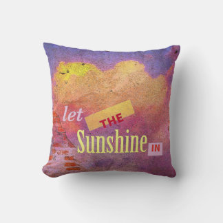 Coussin Message sur un mur