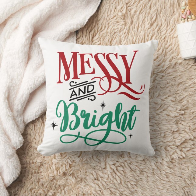 Coussin Messet brillant | Funny Festive Christmas Pun (Couverture)