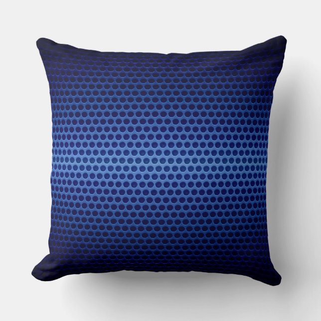Coussin Métal à trou en acier inoxydable bleu (Recto)