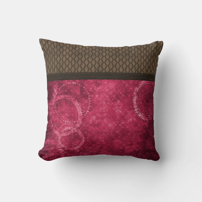 Coussin Metal Gear Steampunk Coussin, rose (Recto)