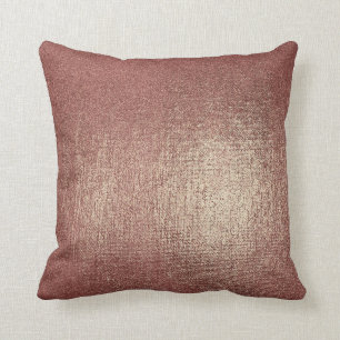 Coussin métallique en poudre rose