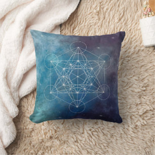 Coussin Métatron, chakra, zen, géométrie sacrée, ange