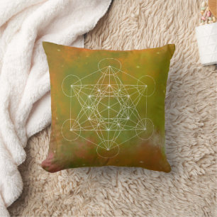 Coussin Métatron, chakra, zen, géométrie sacrée, angel,