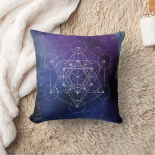 Coussin Métatron, chakra, zen, géométrie sacrée, géométrie