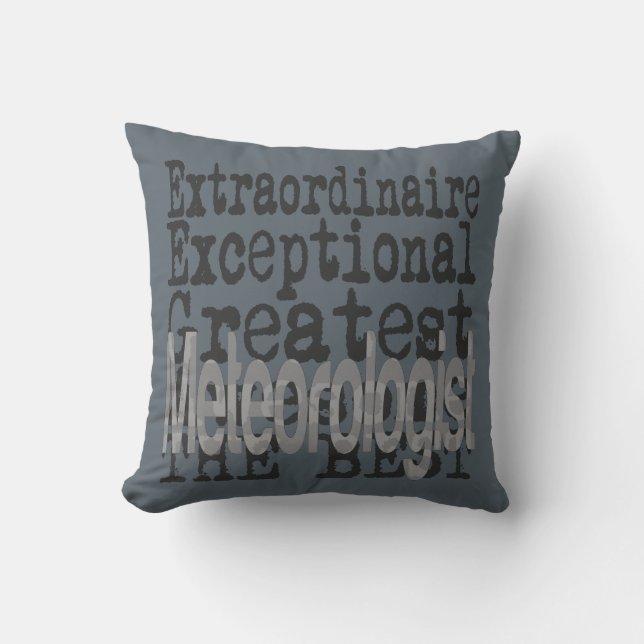 Coussin Météorologue Extraordinaire (Recto)