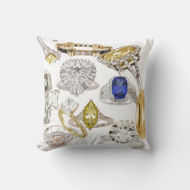 Coussin Mettez un anneau là-dessus signe de bijoux de (Recto)