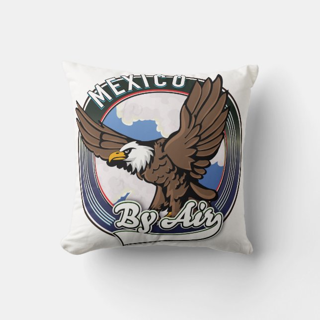 Coussin Mexique par avion patch. (Recto)