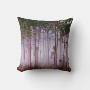 Coussin Mi parmi les pins au lever du soleil, Everglades