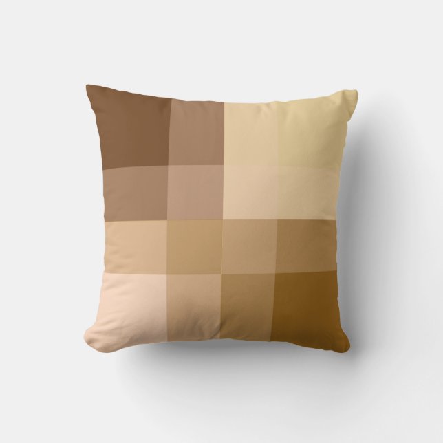 Coussin Mi-siècle méga plaid - bronzage et pêche (Recto)
