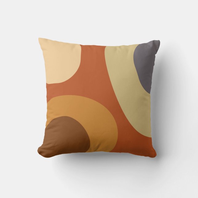 Coussin Mi-Siècle Moderne Grandes Formes (Recto)