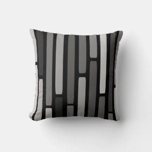 Coussin Mi-Siècle moderne Grandes Noires