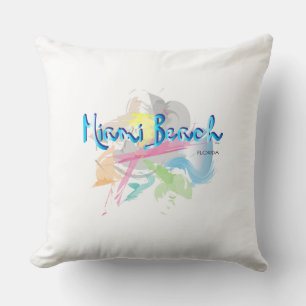 Coussin Miami Beach Floride Abstrait