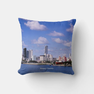 Coussin Miami, Floride Skyline