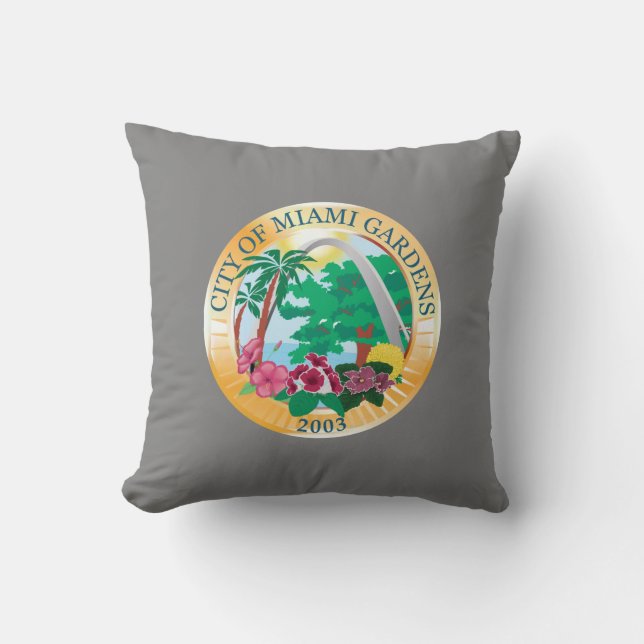 Coussin Miami Gardens (Floride) City Seal (Recto)