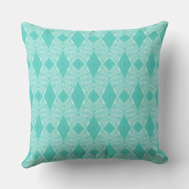 Coussin Micro-Spearmint illustrée par Bohemian Chintz (Verso)
