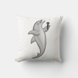 Coussin Microphone Dolphin Singer