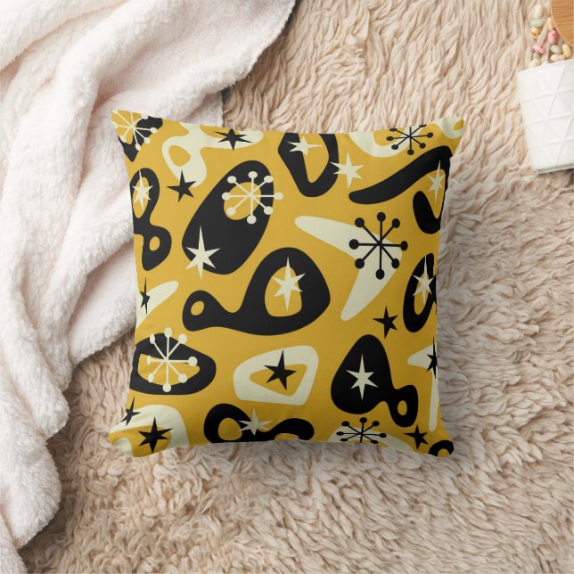 Coussin Mid Century Modern Atomic Abstract (Couverture)