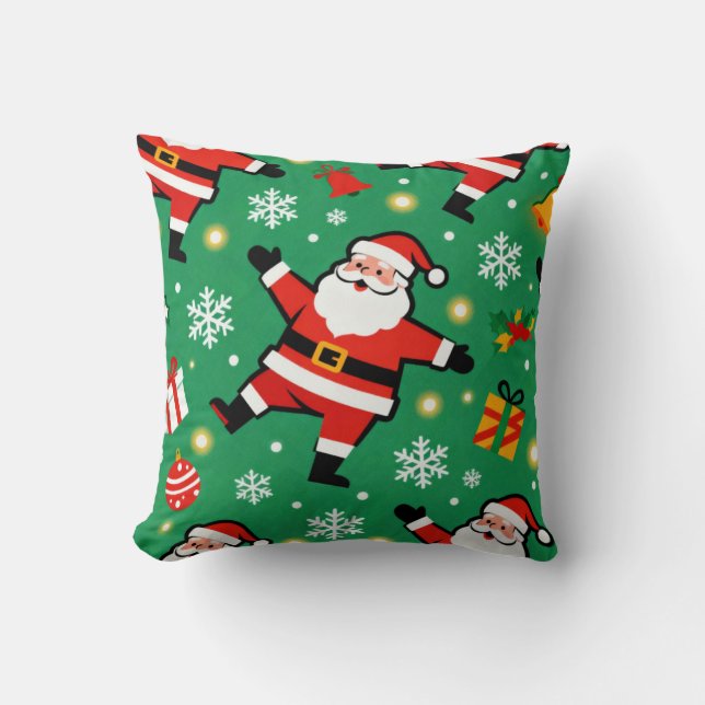 Coussin Mid Century Modern Santa (Recto)