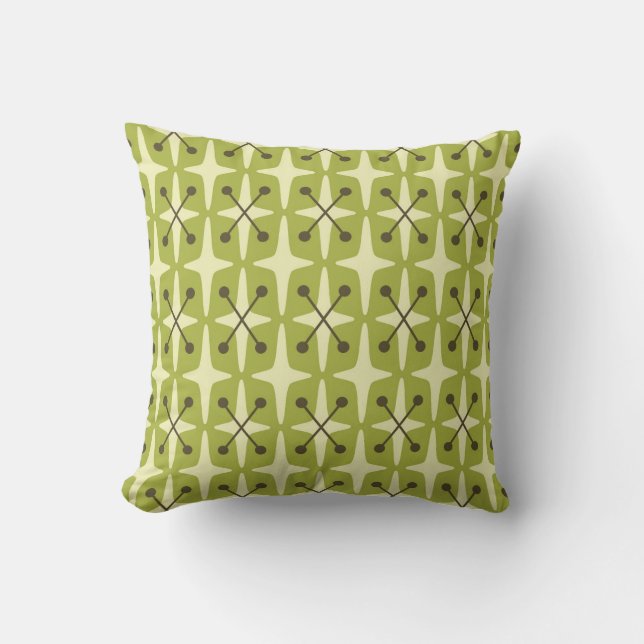 Coussin Mid Century Modern Starburst Pattern (Recto)
