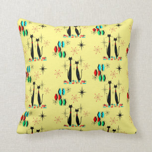 Coussin Mid Century moderne Cool Chat et Starburst ère ato