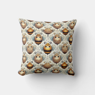 Coussin Miel Abeille Adorable pour Chambre d'Enfants, Cana