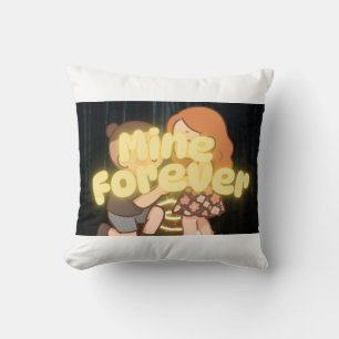 Coussin Mien à jamais Mignon Kawaii Chibi Proposition Lumi