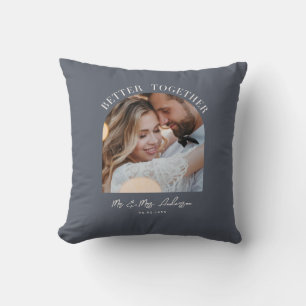 Coussin Mieux ensemble arche photo mariage cadeau décorati