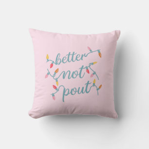 Coussin Mieux vaut ne pas prendre un joli Noël rose