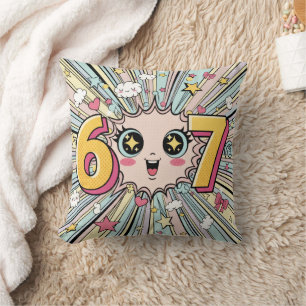 Coussin Mignon 6 7 Brainrot Chibi Anime