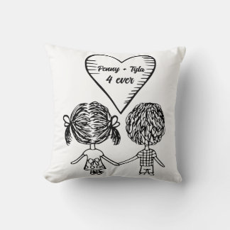 coussin mignon à couple