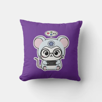 Coussin Mignon adorable petite souris charmante