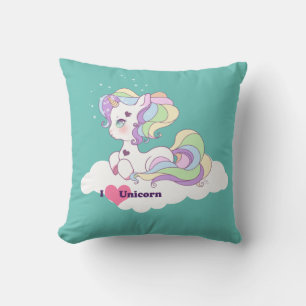 Coussin mignon arc Licorne en ciel